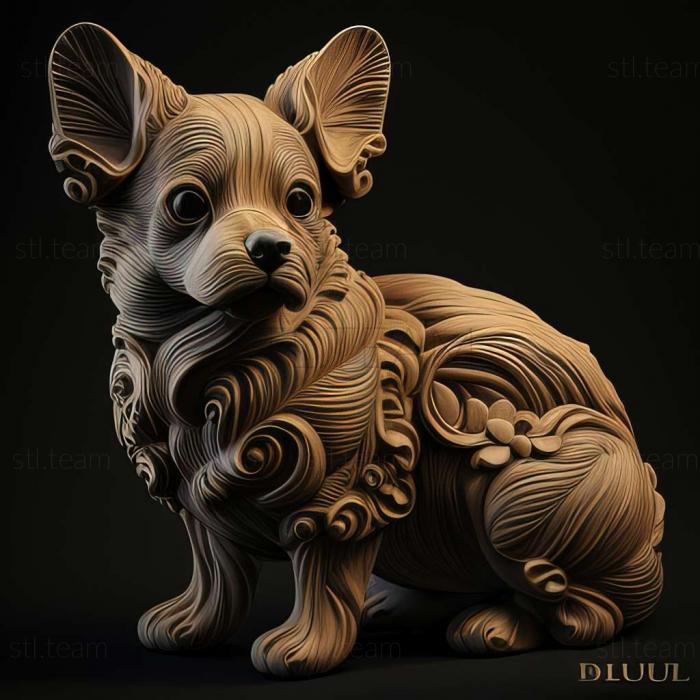 3D model Burbul dog (STL)